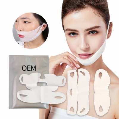 Lifting Slim Facial Double Chin Rducer Chin Up Patch V Shape V Line Face Mask Oem